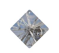 6 Pcs Car Air Fresheners,Funny Hanging Car Air Fresheners Gray Ferris Wheel Cute Long Lasting Scented Mirror Hanging Decoration Ornaments Gift Interior Decor Accessories For Men Women