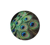 6 Pcs Car Air Fresheners,Funny Hanging Car Air Fresheners Green Peacock Feather Cute Long Lasting Scented Mirror Hanging Decoration Ornaments Gift Interior Decor Accessories For Men Women
