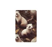 6 Pcs Car Air Fresheners,Funny Hanging Car Air Fresheners Hairy Ferret Cute Long Lasting Scented Mirror Hanging Decoration Ornaments Gift Interior Decor Accessories For Men Women