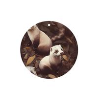 6 Pcs Car Air Fresheners,Funny Hanging Car Air Fresheners Hairy Ferret Cute Long Lasting Scented Mirror Hanging Decoration Ornaments Gift Interior Decor Accessories For Men Women