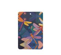 6 Pcs Car Air Fresheners,Funny Hanging Car Air Fresheners Hand Painted Dragonfly Cute Long Lasting Scented Mirror Hanging Decoration Ornaments Gift Interior Decor Accessories For Men Women