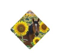 6 Pcs Car Air Fresheners,Funny Hanging Car Air Fresheners Horse And Sunflower Cute Long Lasting Scented Mirror Hanging Decoration Ornaments Gift Interior Decor Accessories For Men Women