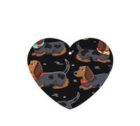 6 Pcs Car Air Fresheners,Funny Hanging Car Air Fresheners I Love My Dog Dachshunds Cute Long Lasting Scented Mirror Hanging Decoration Ornaments Gift Interior Decor Accessories For Men Women