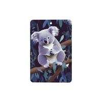6 Pcs Car Air Fresheners,Funny Hanging Car Air Fresheners Lovely Koala Cute Long Lasting Scented Mirror Hanging Decoration Ornaments Gift Interior Decor Accessories For Men Women