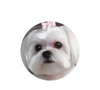6 Pcs Car Air Fresheners,Funny Hanging Car Air Fresheners Lovely Maltese Dog Cute Long Lasting Scented Mirror Hanging Decoration Ornaments Gift Interior Decor Accessories For Men Women