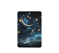6 Pcs Car Air Fresheners,Funny Hanging Car Air Fresheners Nightsky Hanging Moon Stars Cute Long Lasting Scented Mirror Hanging Decoration Ornaments Gift Interior Decor Accessories For Men Women