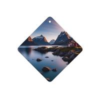 6 Pcs Car Air Fresheners,Funny Hanging Car Air Fresheners Norway Islands Cute Long Lasting Scented Mirror Hanging Decoration Ornaments Gift Interior Decor Accessories For Men Women