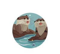 6 Pcs Car Air Fresheners,Funny Hanging Car Air Fresheners Otters Cute Long Lasting Scented Mirror Hanging Decoration Ornaments Gift Interior Decor Accessories For Men Women