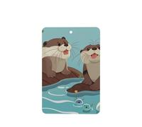 6 Pcs Car Air Fresheners,Funny Hanging Car Air Fresheners Otters Cute Long Lasting Scented Mirror Hanging Decoration Ornaments Gift Interior Decor Accessories For Men Women