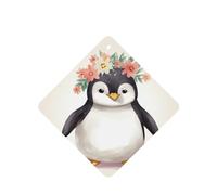 6 Pcs Car Air Fresheners,Funny Hanging Car Air Fresheners Penguin Wearing Flowers Cute Long Lasting Scented Mirror Hanging Decoration Ornaments Gift Interior Decor Accessories For Men Women