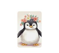 6 Pcs Car Air Fresheners,Funny Hanging Car Air Fresheners Penguin Wearing Flowers Cute Long Lasting Scented Mirror Hanging Decoration Ornaments Gift Interior Decor Accessories For Men Women