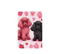 6 Pcs Car Air Fresheners,Funny Hanging Car Air Fresheners Pink Poodles Dogs Cute Long Lasting Scented Mirror Hanging Decoration Ornaments Gift Interior Decor Accessories For Men Women