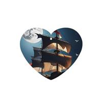 6 Pcs Car Air Fresheners,Funny Hanging Car Air Fresheners Pirate Sailboat Full Moon Cute Long Lasting Scented Mirror Hanging Decoration Ornaments Gift Interior Decor Accessories For Men Women