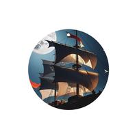 6 Pcs Car Air Fresheners,Funny Hanging Car Air Fresheners Pirate Sailboat Full Moon Cute Long Lasting Scented Mirror Hanging Decoration Ornaments Gift Interior Decor Accessories For Men Women