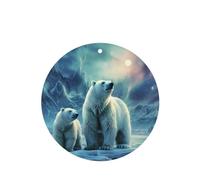 6 Pcs Car Air Fresheners,Funny Hanging Car Air Fresheners Polar Bears Northern Lights Cute Long Lasting Scented Mirror Hanging Decoration Ornaments Gift Interior Decor Accessories For Men Women