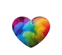 6 Pcs Car Air Fresheners,Funny Hanging Car Air Fresheners Rainbow Smoke Cute Long Lasting Scented Mirror Hanging Decoration Ornaments Gift Interior Decor Accessories For Men Women