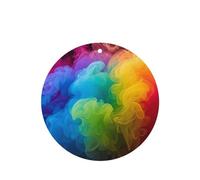6 Pcs Car Air Fresheners,Funny Hanging Car Air Fresheners Rainbow Smoke Cute Long Lasting Scented Mirror Hanging Decoration Ornaments Gift Interior Decor Accessories For Men Women