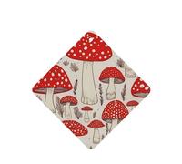 6 Pcs Car Air Fresheners,Funny Hanging Car Air Fresheners Red White Mushroom Cute Long Lasting Scented Mirror Hanging Decoration Ornaments Gift Interior Decor Accessories For Men Women