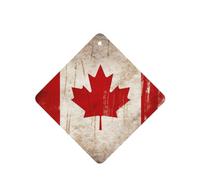 6 Pcs Car Air Fresheners,Funny Hanging Car Air Fresheners Retro Canada Flag Cute Long Lasting Scented Mirror Hanging Decoration Ornaments Gift Interior Decor Accessories For Men Women