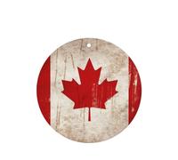 6 Pcs Car Air Fresheners,Funny Hanging Car Air Fresheners Retro Canada Flag Cute Long Lasting Scented Mirror Hanging Decoration Ornaments Gift Interior Decor Accessories For Men Women