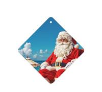 6 Pcs Car Air Fresheners,Funny Hanging Car Air Fresheners Santa Claus At Beach Cute Long Lasting Scented Mirror Hanging Decoration Ornaments Gift Interior Decor Accessories For Men Women