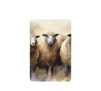 6 Pcs Car Air Fresheners,Funny Hanging Car Air Fresheners Sheeps Watercolor Cute Long Lasting Scented Mirror Hanging Decoration Ornaments Gift Interior Decor Accessories For Men Women