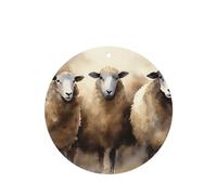 6 Pcs Car Air Fresheners,Funny Hanging Car Air Fresheners Sheeps Watercolor Cute Long Lasting Scented Mirror Hanging Decoration Ornaments Gift Interior Decor Accessories For Men Women