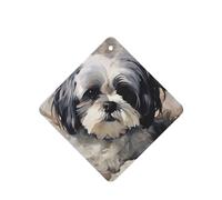 6 Pcs Car Air Fresheners,Funny Hanging Car Air Fresheners Shih Tzu Cute Long Lasting Scented Mirror Hanging Decoration Ornaments Gift Interior Decor Accessories For Men Women