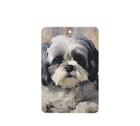 6 Pcs Car Air Fresheners,Funny Hanging Car Air Fresheners Shih Tzu Cute Long Lasting Scented Mirror Hanging Decoration Ornaments Gift Interior Decor Accessories For Men Women