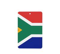 6 Pcs Car Air Fresheners,Funny Hanging Car Air Fresheners South Africa Flag Cute Long Lasting Scented Mirror Hanging Decoration Ornaments Gift Interior Decor Accessories For Men Women
