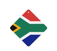 6 Pcs Car Air Fresheners,Funny Hanging Car Air Fresheners South Africa Flag Cute Long Lasting Scented Mirror Hanging Decoration Ornaments Gift Interior Decor Accessories For Men Women