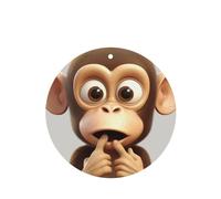 6 Pcs Car Air Fresheners,Funny Hanging Car Air Fresheners The Silent Monkey Cute Long Lasting Scented Mirror Hanging Decoration Ornaments Gift Interior Decor Accessories For Men Women