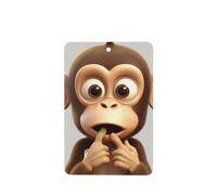 6 Pcs Car Air Fresheners,Funny Hanging Car Air Fresheners The Silent Monkey Cute Long Lasting Scented Mirror Hanging Decoration Ornaments Gift Interior Decor Accessories For Men Women