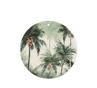6 Pcs Car Air Fresheners,Funny Hanging Car Air Fresheners Tropical Palm Trees Cute Long Lasting Scented Mirror Hanging Decoration Ornaments Gift Interior Decor Accessories For Men Women