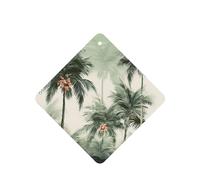 6 Pcs Car Air Fresheners,Funny Hanging Car Air Fresheners Tropical Palm Trees Cute Long Lasting Scented Mirror Hanging Decoration Ornaments Gift Interior Decor Accessories For Men Women