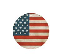 6 Pcs Car Air Fresheners,Funny Hanging Car Air Fresheners Vintage American Usa Flag Cute Long Lasting Scented Mirror Hanging Decoration Ornaments Gift Interior Decor Accessories For Men Women