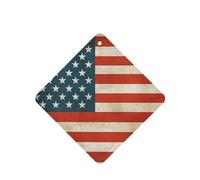 6 Pcs Car Air Fresheners,Funny Hanging Car Air Fresheners Vintage American Usa Flag Cute Long Lasting Scented Mirror Hanging Decoration Ornaments Gift Interior Decor Accessories For Men Women