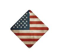 6 Pcs Car Air Fresheners,Funny Hanging Car Air Fresheners Vintage American Usa Flag Cute Long Lasting Scented Mirror Hanging Decoration Ornaments Gift Interior Decor Accessories For Men Women
