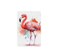 6 Pcs Car Air Fresheners,Funny Hanging Car Air Fresheners Watercolor Flamingo Cute Long Lasting Scented Mirror Hanging Decoration Ornaments Gift Interior Decor Accessories For Men Women