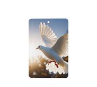 6 Pcs Car Air Fresheners,Funny Hanging Car Air Fresheners White Dove Flying In The Sun Cute Long Lasting Scented Mirror Hanging Decoration Ornaments Gift Interior Decor Accessories For Men Women