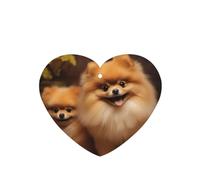 6 Pcs Car Air Fresheners,Funny Hanging Car Air Fresheners Yellow Pomeranian Cute Long Lasting Scented Mirror Hanging Decoration Ornaments Gift Interior Decor Accessories For Men Women