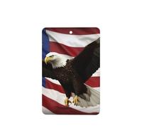6 Pcs Car Air Fresheners Hanging Air Freshener Fragrance Scented Cards Car Aromatherapy Tablets American Flag Fly Eagle Car Interior Mirror Pendant Gifts for Women Men