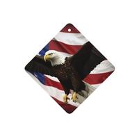 6 Pcs Car Air Fresheners Hanging Air Freshener Fragrance Scented Cards Car Aromatherapy Tablets American Flag Fly Eagle Car Interior Mirror Pendant Gifts for Women Men