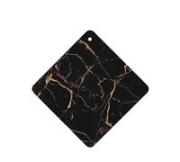 6 Pcs Car Air Fresheners Hanging Air Freshener Fragrance Scented Cards Car Aromatherapy Tablets Black Gold Marble Car Freshener Car Interior Mirror Pendant Gifts for Women Men