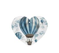 6 Pcs Car Air Fresheners Hanging Air Freshener Fragrance Scented Cards Car Aromatherapy Tablets Blue Hot Air Balloon Car Interior Mirror Pendant Gifts for Women Men