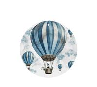6 Pcs Car Air Fresheners Hanging Air Freshener Fragrance Scented Cards Car Aromatherapy Tablets Blue Hot Air Balloon Car Interior Mirror Pendant Gifts for Women Men