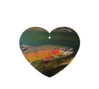 6 Pcs Car Air Fresheners Hanging Air Freshener Fragrance Scented Cards Car Aromatherapy Tablets Brook Trout Fly Fishing Car Freshener Car Interior Mirror Pendant Gifts for Women Men