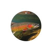 6 Pcs Car Air Fresheners Hanging Air Freshener Fragrance Scented Cards Car Aromatherapy Tablets Brook Trout Fly Fishing Car Freshener Car Interior Mirror Pendant Gifts for Women Men