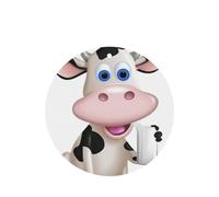 6 Pcs Car Air Fresheners Hanging Air Freshener Fragrance Scented Cards Car Aromatherapy Tablets Cartoon Milk Cow Car Freshener Car Interior Mirror Pendant Gifts for Women Men