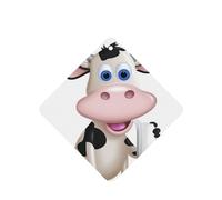 6 Pcs Car Air Fresheners Hanging Air Freshener Fragrance Scented Cards Car Aromatherapy Tablets Cartoon Milk Cow Car Freshener Car Interior Mirror Pendant Gifts for Women Men